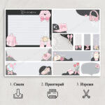 Бележки в розово, Направи си сам, креативни продукти, цветни листчета, списък със задачи, планер, списък за пазаруване, цветни бележки, Sticky Note, канцеларски материали